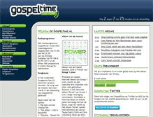 Tablet Screenshot of gospeltime.nl